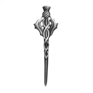 Thistle Twisted Kilt Pin KP33P