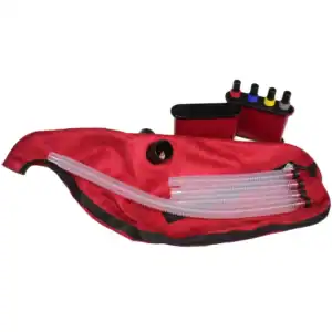 Suede Ross Canister Bag with zipper